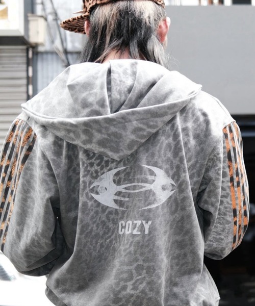セール】【Cozy world Wide】'25 LEOPARD' ROYAL ZIP HOODIE