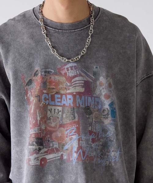 PBLIM（ページボーイリム）の「《UNISEX》ビンテージシティスウェット（スウェット・レディース・チャコールグレー/ベージュ・MEDIUM/LARGE）」の11枚目の写真