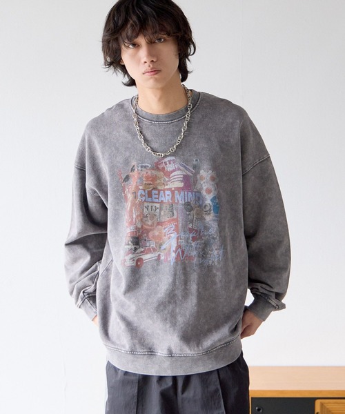 PBLIM（ページボーイリム）の「《UNISEX》ビンテージシティスウェット（スウェット・レディース・チャコールグレー/ベージュ・MEDIUM/LARGE）」の12枚目の写真