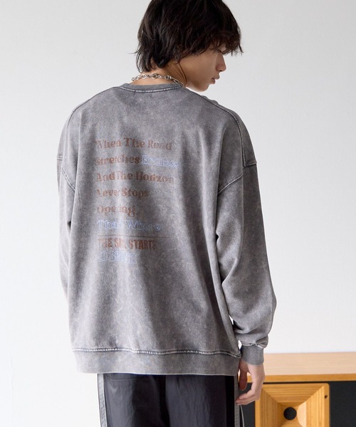PBLIM（ページボーイリム）の「《UNISEX》ビンテージシティスウェット（スウェット・レディース・チャコールグレー/ベージュ・MEDIUM/LARGE）」の15枚目の写真