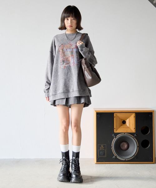 PBLIM（ページボーイリム）の「《UNISEX》ビンテージシティスウェット（スウェット・レディース・チャコールグレー/ベージュ・MEDIUM/LARGE）」の8枚目の写真