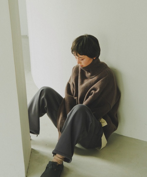 lit(リット)の「Dart Sleeve High Neck Knit(ニット/セーター・レディース・ベージュ/グレー/ダークブラウン・FREE)」の13枚目の写真