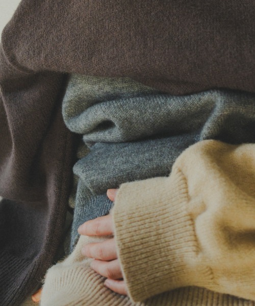 lit(リット)の「Dart Sleeve High Neck Knit(ニット/セーター・レディース・ベージュ/グレー/ダークブラウン・FREE)」の17枚目の写真