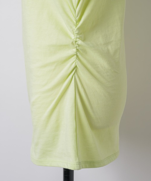 yae（ヤエ）の「Boat neck ribbon long T-shirt / ボートネックリボンロングTシャツ（Tシャツ/カットソー・レディース・ブラック/ライトブルー/ライトグリーン・FREE）」の22枚目の写真