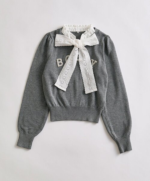 OLIVE des OLIVE(オリーブデオリーブ)の「spring color palette knit(ニット/セーター・レディース・ネイビー/ピンク/オフホワイト/チャコールグレー・FREE)」の18枚目の写真