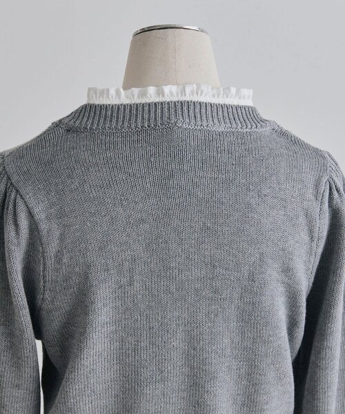 OLIVE des OLIVE（オリーブデオリーブ）の「spring color palette knit（ニット/セーター・レディース・ネイビー/ピンク/オフホワイト/チャコールグレー・FREE）」の9枚目の写真