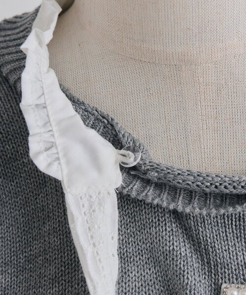 OLIVE des OLIVE（オリーブデオリーブ）の「spring color palette knit（ニット/セーター・レディース・ネイビー/ピンク/オフホワイト/チャコールグレー・FREE）」の10枚目の写真