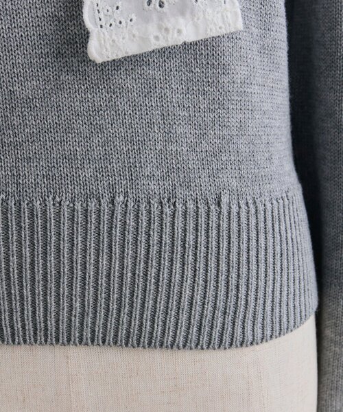 OLIVE des OLIVE（オリーブデオリーブ）の「spring color palette knit（ニット/セーター・レディース・ネイビー/ピンク/オフホワイト/チャコールグレー・FREE）」の11枚目の写真