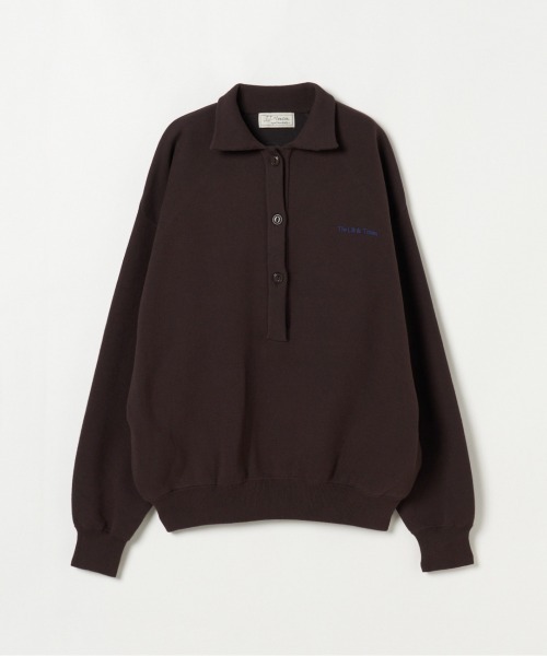 jj mercer（ジェイジェイマーサー）の「【J.J.Mercer / ジェイジェイマーサー】SKIPPER POLO PULL（Tシャツ/カットソー・レディース・アイボリー/ブラウン・FREE）」の2枚目の写真
