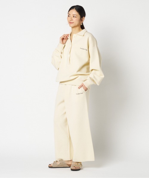 jj mercer（ジェイジェイマーサー）の「【J.J.Mercer / ジェイジェイマーサー】SKIPPER POLO PULL（Tシャツ/カットソー・レディース・アイボリー/ブラウン・FREE）」の17枚目の写真