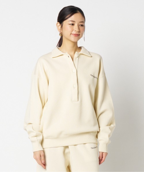 jj mercer（ジェイジェイマーサー）の「【J.J.Mercer / ジェイジェイマーサー】SKIPPER POLO PULL（Tシャツ/カットソー・レディース・アイボリー/ブラウン・FREE）」の13枚目の写真