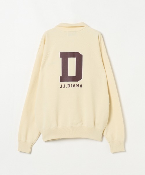 jj mercer（ジェイジェイマーサー）の「【J.J.Mercer / ジェイジェイマーサー】SKIPPER POLO PULL（Tシャツ/カットソー・レディース・アイボリー/ブラウン・FREE）」の4枚目の写真