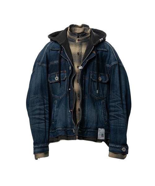 Triple Layered Denim Jacket(ブルゾン)|Maison MIHARA YASUHIRO Triple Layered Denim Jacket(ブルゾン)|Maison MIHARA YASUHIRO