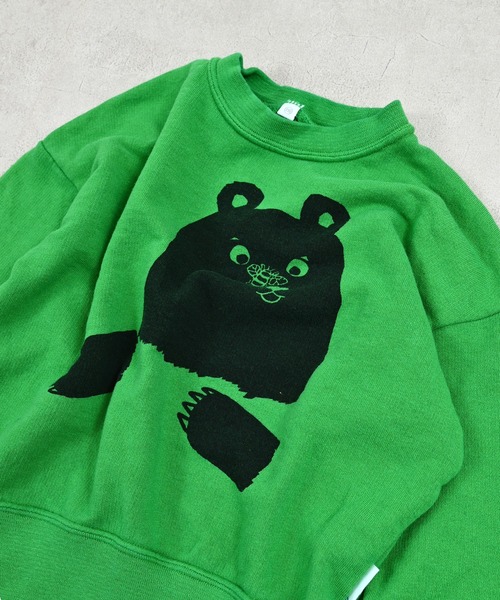 JIPPON（ジポン）の「イラストトレーナー/日本製（スウェット・キッズ・レッド/ブルー/グリーン/マスタード/チャコール/キナリ・80/90/100/110/120/130/140）」の13枚目の写真