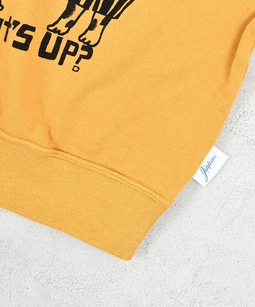 JIPPON（ジポン）の「イラストトレーナー/日本製（スウェット・キッズ・レッド/ブルー/グリーン/マスタード/チャコール/キナリ・80/90/100/110/120/130/140）」の19枚目の写真