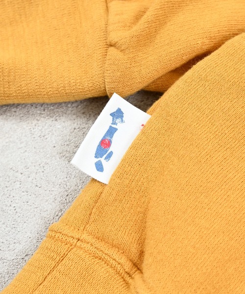 JIPPON（ジポン）の「イラストトレーナー/日本製（スウェット・キッズ・レッド/ブルー/グリーン/マスタード/チャコール/キナリ・80/90/100/110/120/130/140）」の20枚目の写真