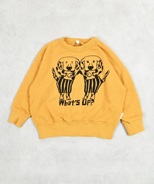 JIPPON（ジポン）の「イラストトレーナー/日本製（スウェット・キッズ・レッド/ブルー/グリーン/マスタード/チャコール/キナリ・80/90/100/110/120/130/140）」の16枚目の写真