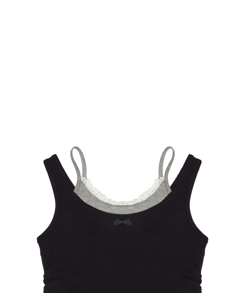 LUVISTRUE(ラヴイズトゥルー)の「SM LAYERED LACE SLEEVELESS(BLACK)(Tシャツ/カットソー・レディース・その他・FREE)」の4枚目の写真
