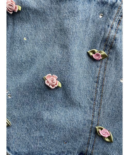 LILY BROWN（リリーブラウン）の「【WEB限定00サイズ】[L.B CANDY STOCK]バリエーションビジューデニム（デニムパンツ・レディース・ブラック/ブルー・0/1）」の21枚目の写真