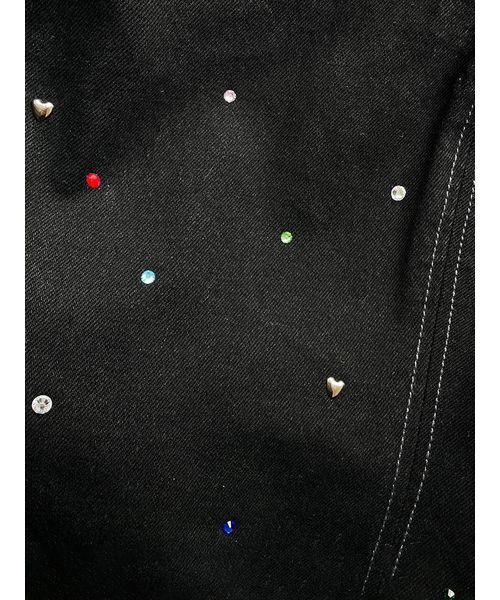 LILY BROWN（リリーブラウン）の「【WEB限定00サイズ】[L.B CANDY STOCK]バリエーションビジューデニム（デニムパンツ・レディース・ブラック/ブルー・0/1）」の22枚目の写真