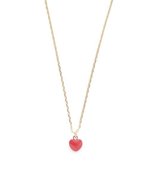 FURFUR(ファーファー)の「ハートモチーフネックレス(ネックレス・レディース・ブルー/ホワイト/レッド/ゴールド・F)」の1枚目の写真