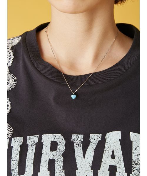 FURFUR(ファーファー)の「ハートモチーフネックレス(ネックレス・レディース・ブルー/ホワイト/レッド/ゴールド・F)」の10枚目の写真