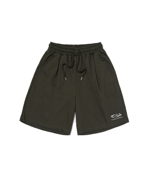 CARGOBROS(カーゴブロス)の「サークルワンタックスモールロゴショートパンツ(カーキ)(その他パンツ・メンズ・その他・M/L/XL)」の1枚目の写真