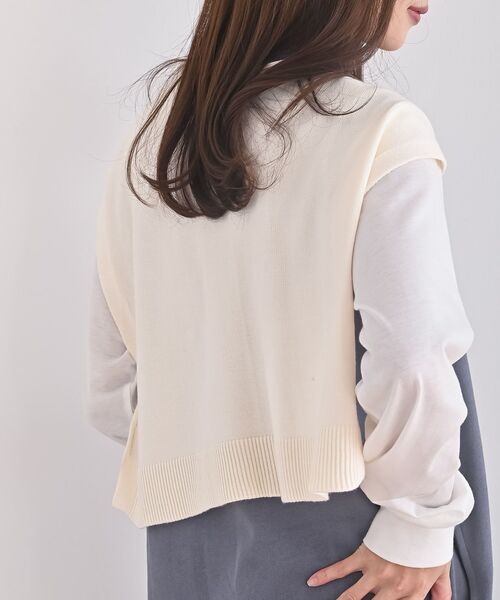 rps（アールピーエス）の「ボーダーストール（ストール/ショール・レディース・杢グレー/ベージュ/ブラック/アイボリー・フリー）」の9枚目の写真