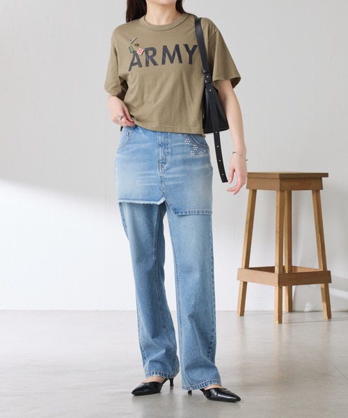 ROTHCO(ロスコ)の「Q.anos/ロゴTシャツ/ROTHCOコラボアイテム/先着ノベルティ付き(Tシャツ/カットソー・レディース・ベージュ/ネイビー・FREE)」の3枚目の写真