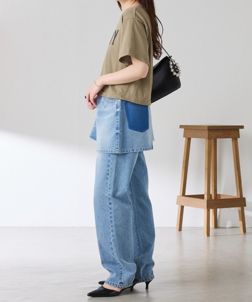 ROTHCO(ロスコ)の「Q.anos/ロゴTシャツ/ROTHCOコラボアイテム/先着ノベルティ付き(Tシャツ/カットソー・レディース・ベージュ/ネイビー・FREE)」の8枚目の写真