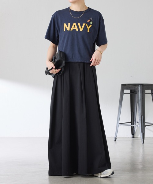 ROTHCO(ロスコ)の「Q.anos/ロゴTシャツ/ROTHCOコラボアイテム/先着ノベルティ付き(Tシャツ/カットソー・レディース・ベージュ/ネイビー・FREE)」の15枚目の写真