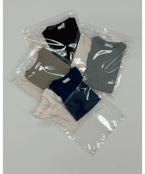 b・ROOM(ビールーム)の「【デイリースタンダードウェアシリーズ】2PACKシンプルTシャツSET(Tシャツ/カットソー・キッズ・ベージュ/ブルー系その他/トップグレー/ブラック・130cm/120cm/150cm/140cm/110cm/100cm)」の17枚目の写真