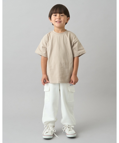 b・ROOM(ビールーム)の「【デイリースタンダードウェアシリーズ】2PACKシンプルTシャツSET(Tシャツ/カットソー・キッズ・ベージュ/ブルー系その他/トップグレー/ブラック・130cm/120cm/150cm/140cm/110cm/100cm)」の20枚目の写真