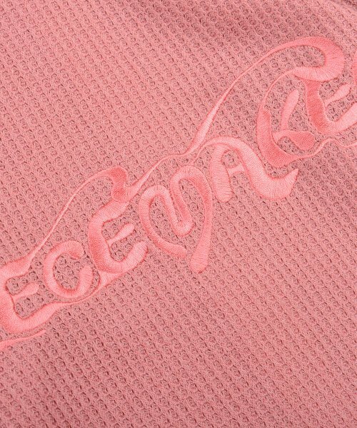PIECEMAKER(ピースメーカー)の「ETHNIC WAFFLE KNIT ZIP UP (PINK)(カーディガン/ボレロ・レディース・その他・FREE)」の4枚目の写真