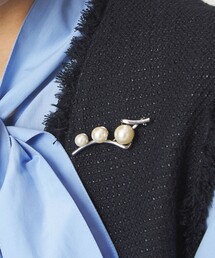 green label relaxing | フェイクパール＆バー ブローチ(ブローチ/コサージュ)