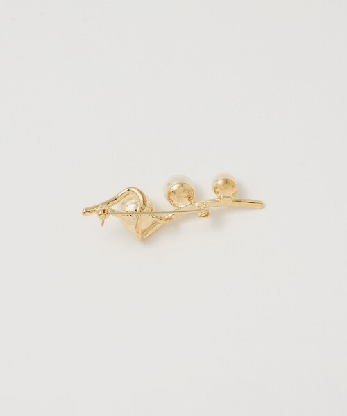 green label relaxing（グリーンレーベルリラクシング）の「フェイクパール＆バー ブローチ（ブローチ/コサージュ・レディース・シルバー/ゴールド・FREE）」の7枚目の写真