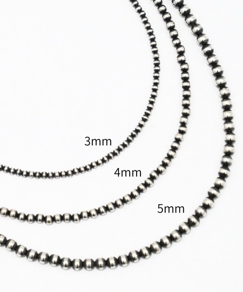 ERICKA NICOLAS BEGAY（エリッカ ニコラス ビゲイ）の「【ERICKA NICOLAS BEGAY】 NAVAJO PEARL NECKLACE / 4×6-50（ネックレス・メンズ・シルバー系1/シルバー系2・50㎝）」の11枚目の写真