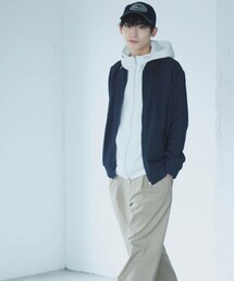 COMME CA ISM（コムサイズム）の「デニムライクストレッチ ジップアップブルゾン（ブルゾン）」