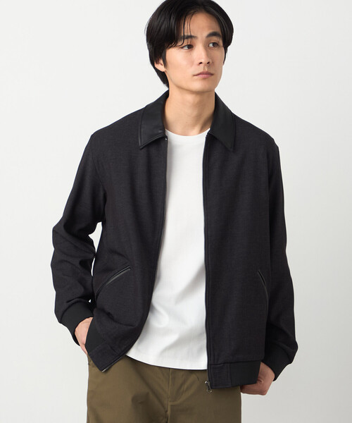 COMME CA ISM(コムサイズム)の「デニムライクストレッチ ジップアップブルゾン(ブルゾン・メンズ・ネイビー/ブラック・LARGE/MEDIUM)」の18枚目の写真