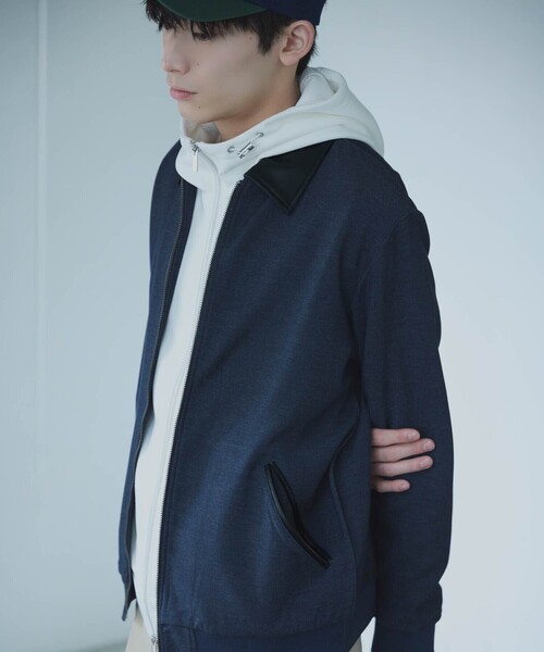 COMME CA ISM(コムサイズム)の「デニムライクストレッチ ジップアップブルゾン(ブルゾン・メンズ・ネイビー/ブラック・LARGE/MEDIUM)」の21枚目の写真