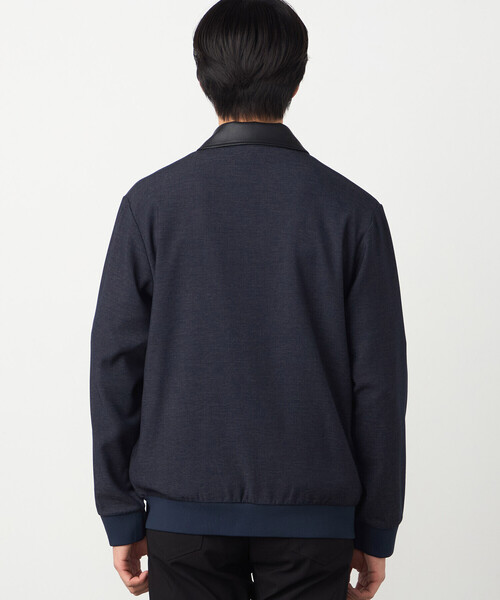 COMME CA ISM(コムサイズム)の「デニムライクストレッチ ジップアップブルゾン(ブルゾン・メンズ・ネイビー/ブラック・LARGE/MEDIUM)」の6枚目の写真
