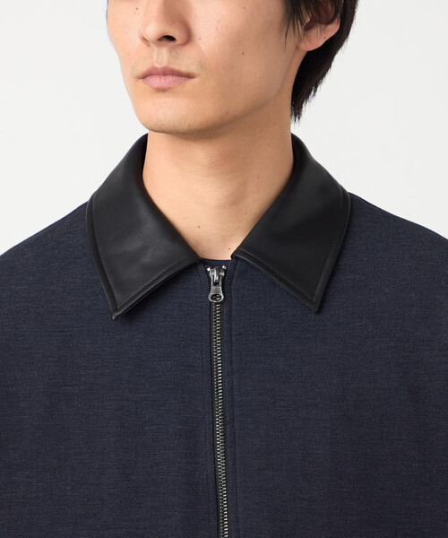 COMME CA ISM(コムサイズム)の「デニムライクストレッチ ジップアップブルゾン(ブルゾン・メンズ・ネイビー/ブラック・LARGE/MEDIUM)」の7枚目の写真