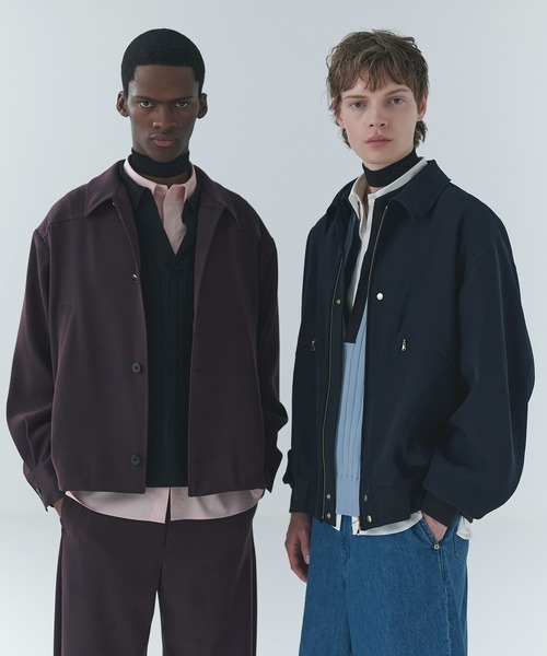 CULLNI(クルニ)の「Dry Twill Drawstring Jacket(ブルゾン・メンズ・ネイビー/マルーン/ブラック/グレー・0/1/2)」の5枚目の写真