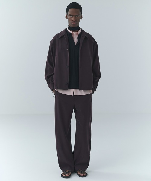 CULLNI(クルニ)の「Dry Twill Drawstring Jacket(ブルゾン・メンズ・ネイビー/マルーン/ブラック/グレー・0/1/2)」の6枚目の写真