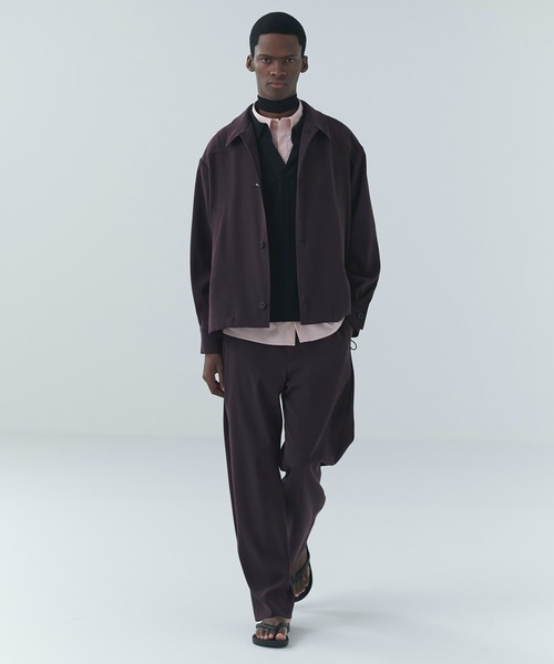 CULLNI(クルニ)の「Dry Twill Drawstring Jacket(ブルゾン・メンズ・ネイビー/マルーン/ブラック/グレー・0/1/2)」の7枚目の写真