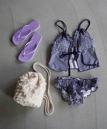 SANSeLF | 【SANSeLF】フロントリボンギンガムチェックスイムウェア saws26s003(水着)