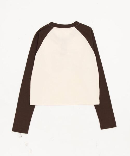 WEGO（ウィゴー）の「WEGO/【26年春新作】ラグランヘンリーネックロンT（Tシャツ/カットソー・レディース・ブラック/ブラウン・FREE）」の11枚目の写真