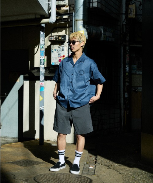 ムラサキスポーツ(ムラサキスポーツ)の「DEAR LAUREL/ディアローレル LETTER SOUL MARIA SHIRT 半袖シャツ DL26S-2404(シャツ/ブラウス・メンズ・チャコール/ネイビー/ブラック・M/L/XL)」の7枚目の写真