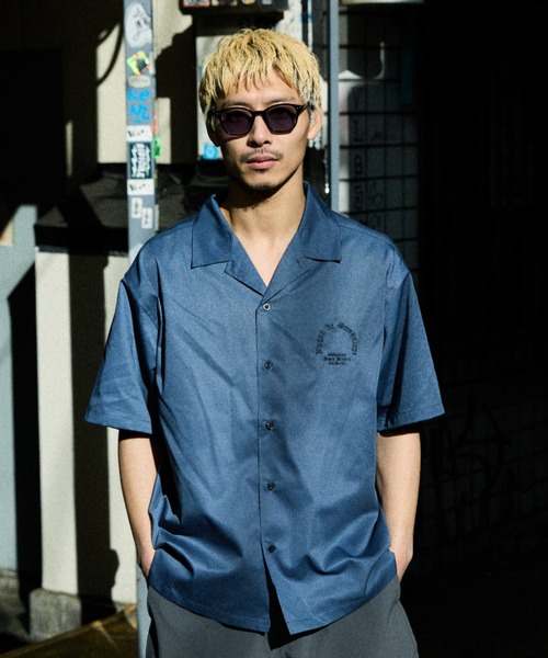 ムラサキスポーツ(ムラサキスポーツ)の「DEAR LAUREL/ディアローレル LETTER SOUL MARIA SHIRT 半袖シャツ DL26S-2404(シャツ/ブラウス・メンズ・チャコール/ネイビー/ブラック・M/L/XL)」の8枚目の写真
