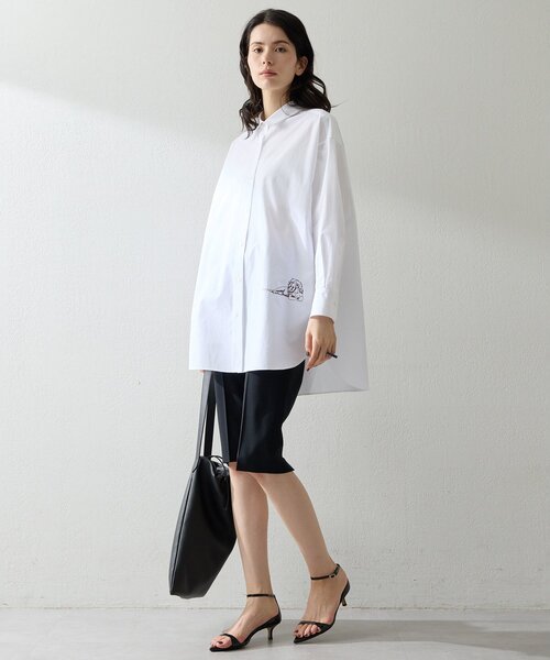 Whim Gazette（ウィムガゼット）の「Thomas Masonアニマル刺繍シャツ（シャツ/ブラウス・レディース・ピンク/ブルー/オフホワイト・FREE）」の15枚目の写真